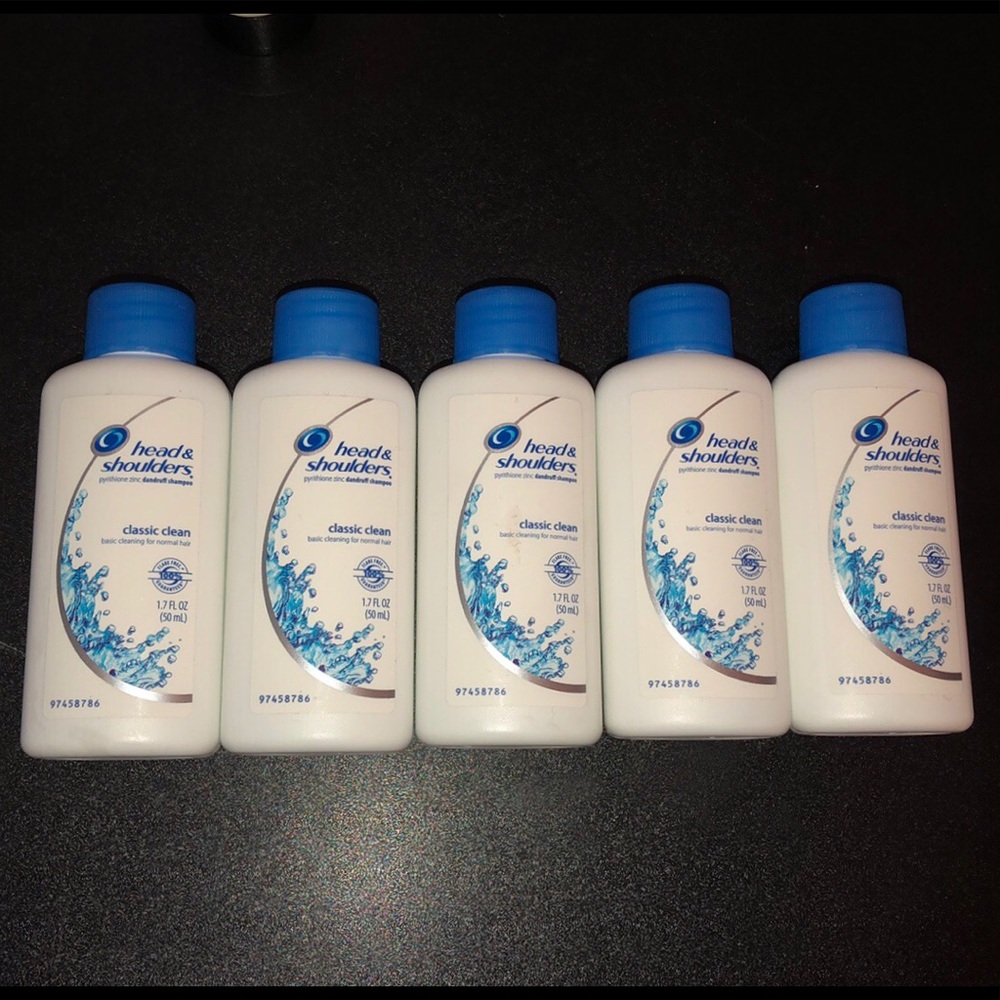 🔥NWT 5 Travel Size Head & Shoulder Shampoo
